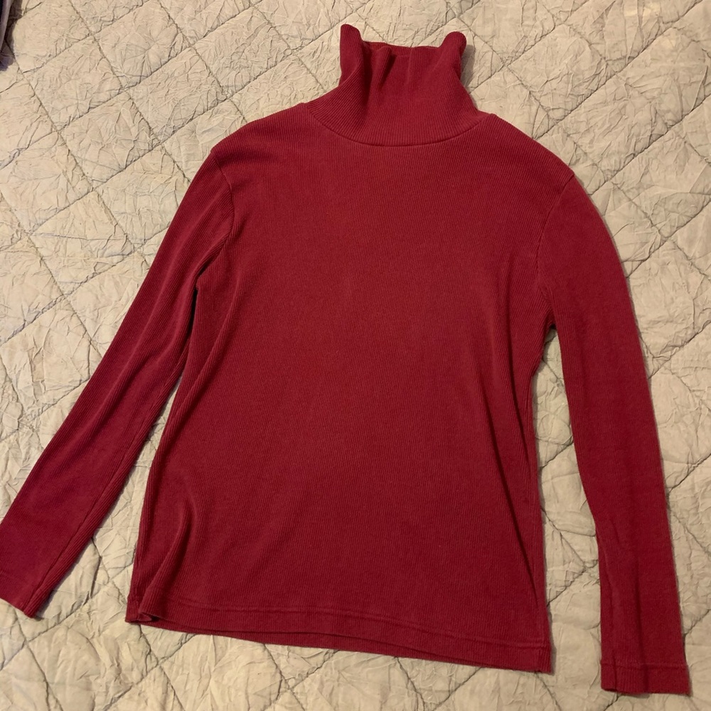 Vintage GFC Trading Company Burgundy Turtleneck